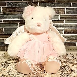 Victoria’s Secret, Gund Exclusive- Angel Bear- New with tags, White/Pink